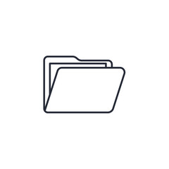 Leinwandbilder - folder icon vector illustration. folder symbol isolated on white background