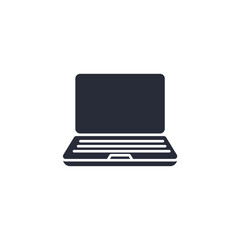 Leinwandbilder - Laptop icon vector illustration. Laptop symbol isolated on white background
