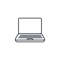 Leinwandbilder - Laptop icon vector illustration. Laptop symbol isolated on white background