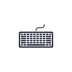 Leinwandbilder - keyboard icon vector illustration. keyboard symbol isolated on white background