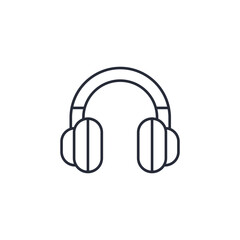 Poster - headphone icon vector illustration. headphone symbol isolated on white background