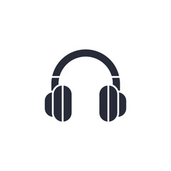 Poster - headphone icon vector illustration. headphone symbol isolated on white background