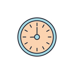 Leinwandbilder - clock icon vector illustration. clock symbol isolated on white background