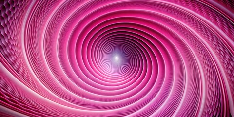 Wall Mural - Abstract pink spiral vortex with hypnotic patterns, futuristic design, spiral, vortex, abstract, pink, textured, patterns