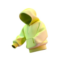 hoodie in 3D style on a white background
