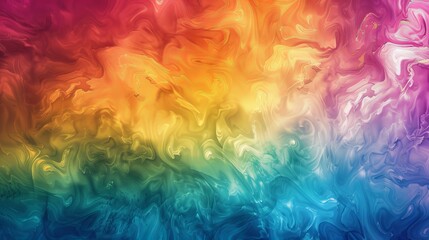 Poster - This vivid background features marbled, swirling rainbow patterns with fluid dynamics, showcasing a gradient color scheme for energetic and artistic visuals.