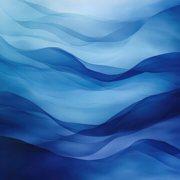 Serene abstract backdrop featuring a mix of deep blue and soft light blue gradients.