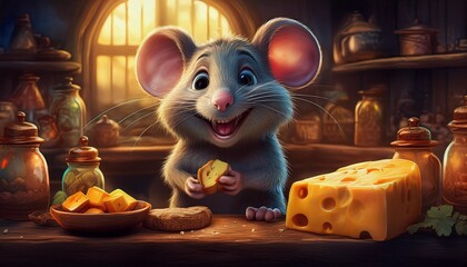 Canvas Print - happy mouse