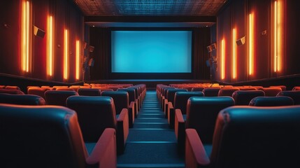 Empty Movie Theater Seats