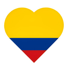 Heart of a flag Colombia