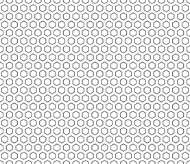 Poster - Abstract template background. Hexagon bold mosaic cell with padding. Hexagon geometric shapes. Seamless tileable vector illustration.