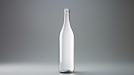 Wall Mural - A white wrapped bottle displayed elegantly against a solid background
