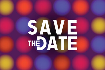 Poster - Save the date banner. Can be used for business, marketing and advertising. logo graphic design of event summit made for Technology and upcoming events.	
