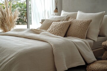 Wall Mural - bed and pillows