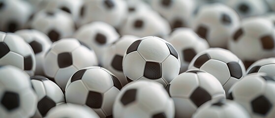 Wall Mural - table football white many balls pattern background games texture