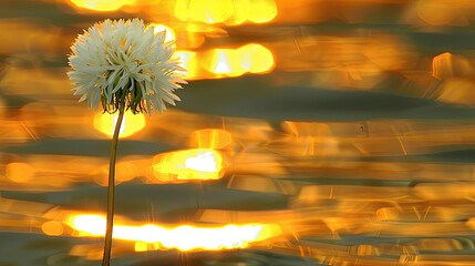 Canvas Print - A dandelion flower 