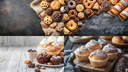 Canvas Print - cookies with chocolate