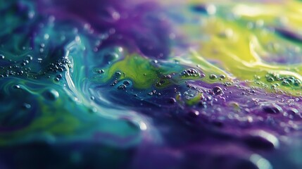 Canvas Print - Abstract Colorful Liquid Swirls