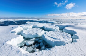 Wall Mural - Frozen Arctic Ocean Landscape