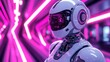 © BOJOShop - Futuristic Robot Head in Neon Lights