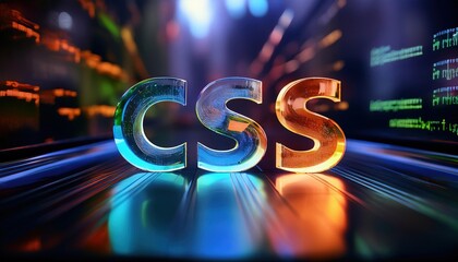 Poster - Programming Language CSS in Vibrant 3D Design