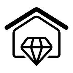 diamond line icon