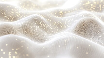Leinwandbilder - 3D illustration featuring a white abstract background with a hi tech network and a cyberspace grid depicting a starry outer space texture in a cartoon rendering style