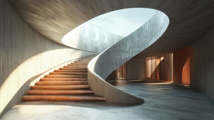 Poster - Abstract 3D architectural design and construction
