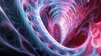 Poster - Abstract 3D fractal design suitable for use as a background