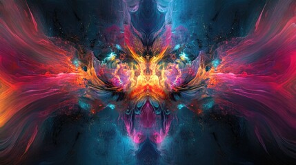 Poster - Abstract digital background created using computer generated imagery