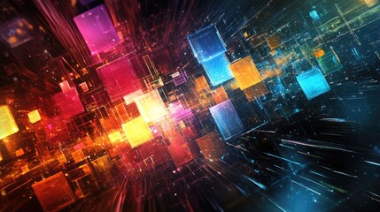 Poster - Abstract digital background for business use