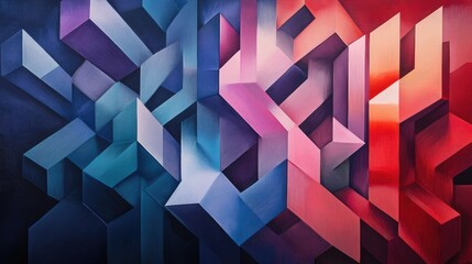 Poster - Abstract geometric formation