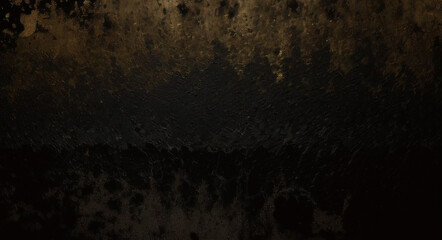 gold black paint wall texture. black and gold, abstract grunge background. Abstract artistic background. Black and gold painting background. black and gold grunge.	