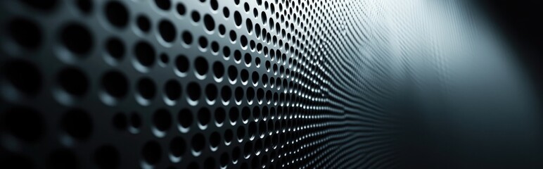 Poster - 3D rendering of an abstract luxury dark grey and black halftone gradient designed as a background studio wall for product displays
