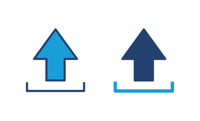 Poster - Upload icon vector. load data symbol