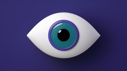 Poster - 3D AI Eye Illustration for UI/UX, Web, App, and Presentation Design