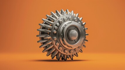Poster - 3D CGI Representation of a Centrifugal Fly-Ball Governor on White Background