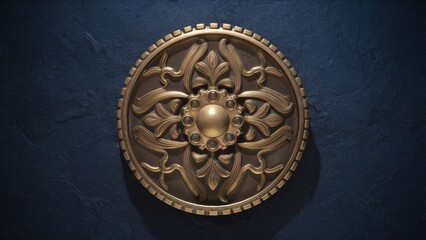 Poster -  3D Illustration of Cast Iron Rendering in Ragum Style