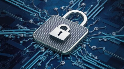 Poster -  3D Rendering of Secure Microchips with Lock Protection