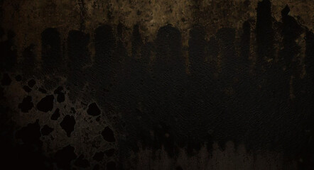 gold black paint wall texture. black and gold, abstract grunge background. Abstract artistic background. Black and gold painting background. black and gold grunge.	