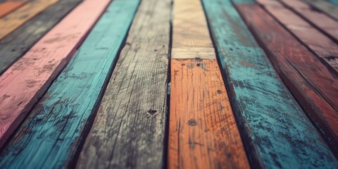 Wood grain design on the flooring