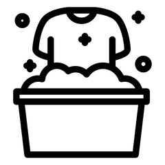 Sticker - washing icon