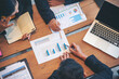 © aFotostock - Diverse company collaboration meeting brainstorming business workplace. Asian Company Meeting brainstorming with Collaborate teamwork. Diversity Business people Working Together in company workplace.