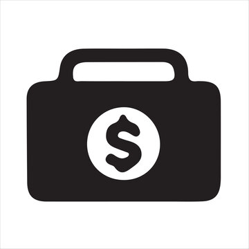 Vector silhouette emblem for asset management