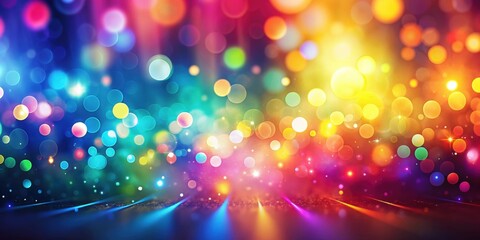 Sticker - Abstract blurry background with vibrant colors and light effects, abstract, background, blurry, vibrant, colors, light, effects