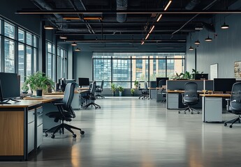 Canvas Print - Modern Empty Office Space