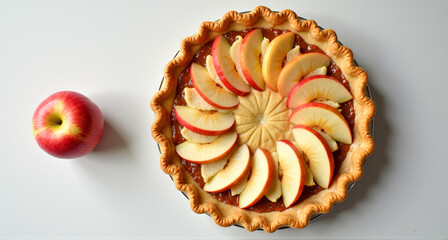 Poster - apple pie on a plate