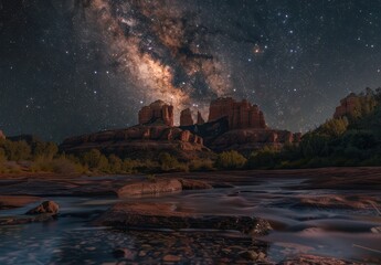 Milky Way Over Sedona