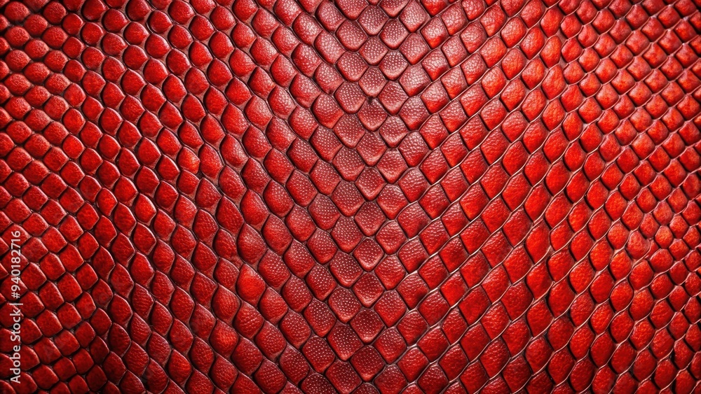 Red Raptor Scales Pattern Close up of detailed red snake skin texture, snake, reptile, scales ...