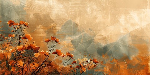 Wall Mural - poppies in the wind